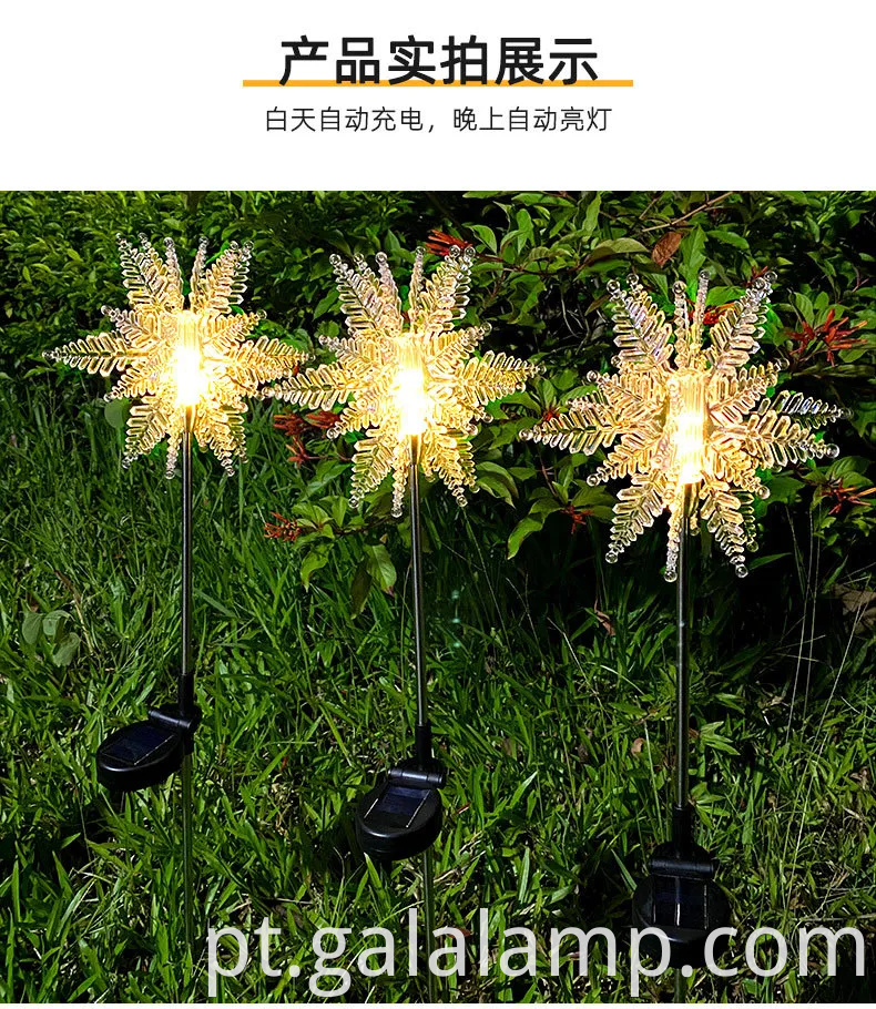 Luzes de festivais de LED montes de energia solar vibrantes para jardins ao ar livre